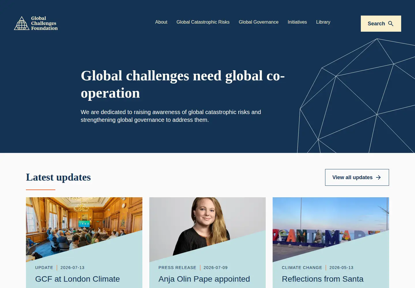 Screenshot of globalchallenges.org