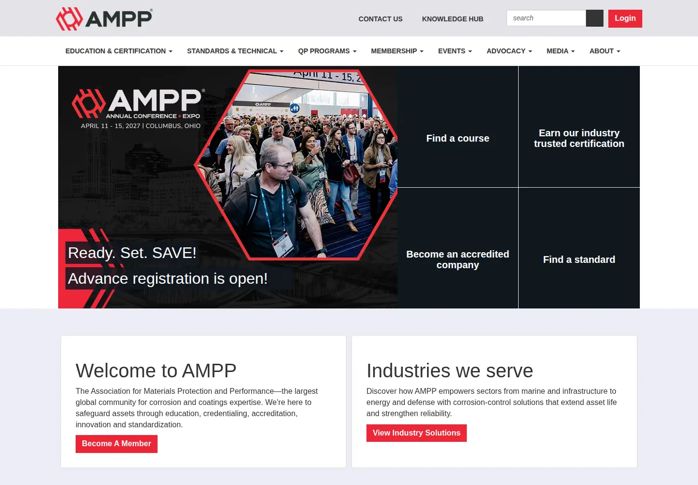 Screenshot of ampp.org