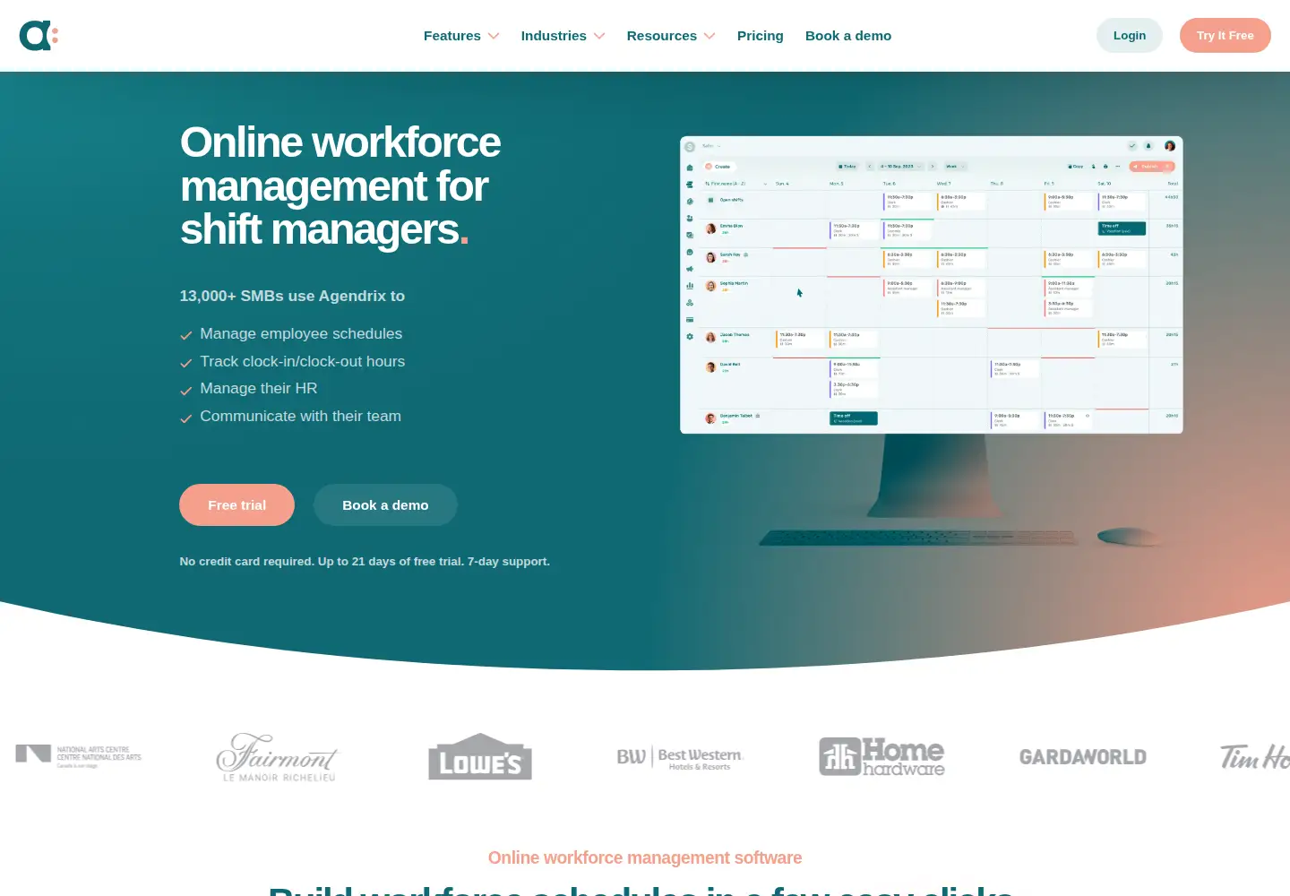 Screenshot of agendrix.com