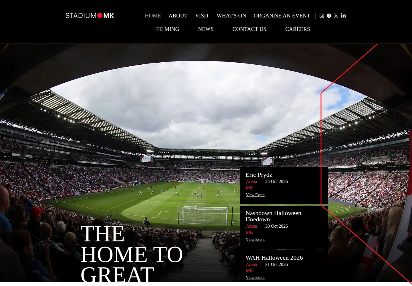 Captured homepage of stadiummk.com in the current scan