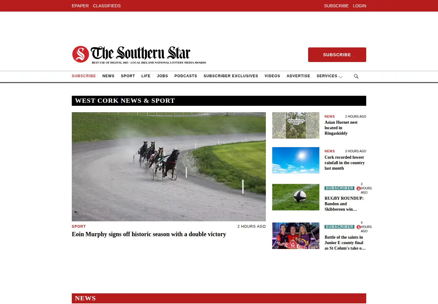 Screenshot of southernstar.ie