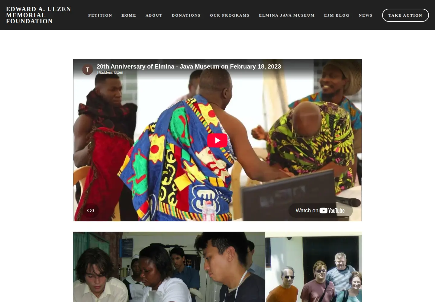 Screenshot of eaumf.org