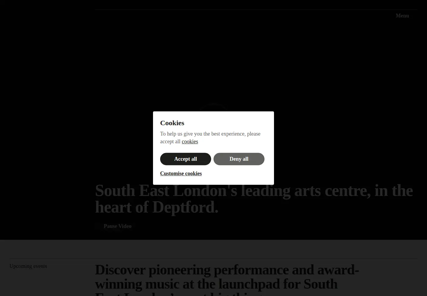 Screenshot of thealbany.org.uk