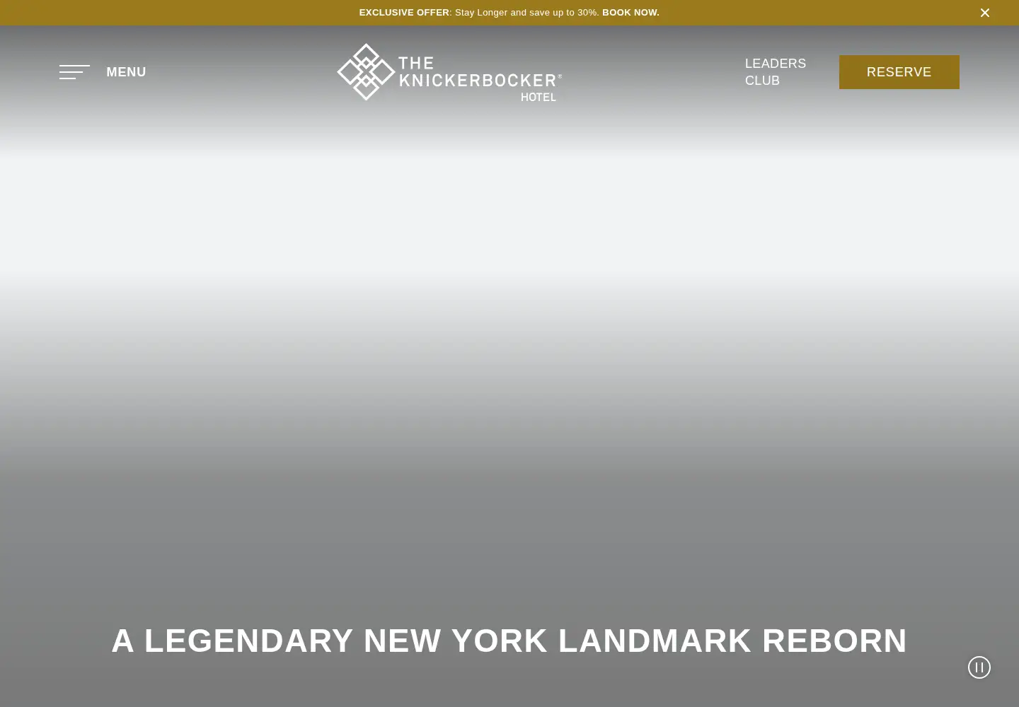 Screenshot of theknickerbocker.com