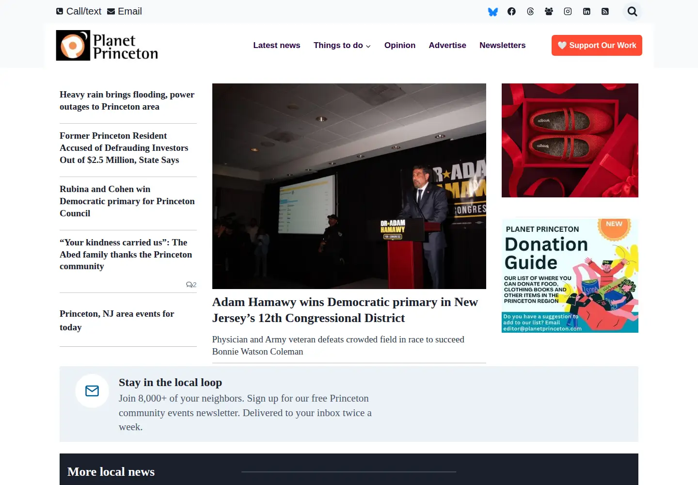 Screenshot of planetprinceton.com