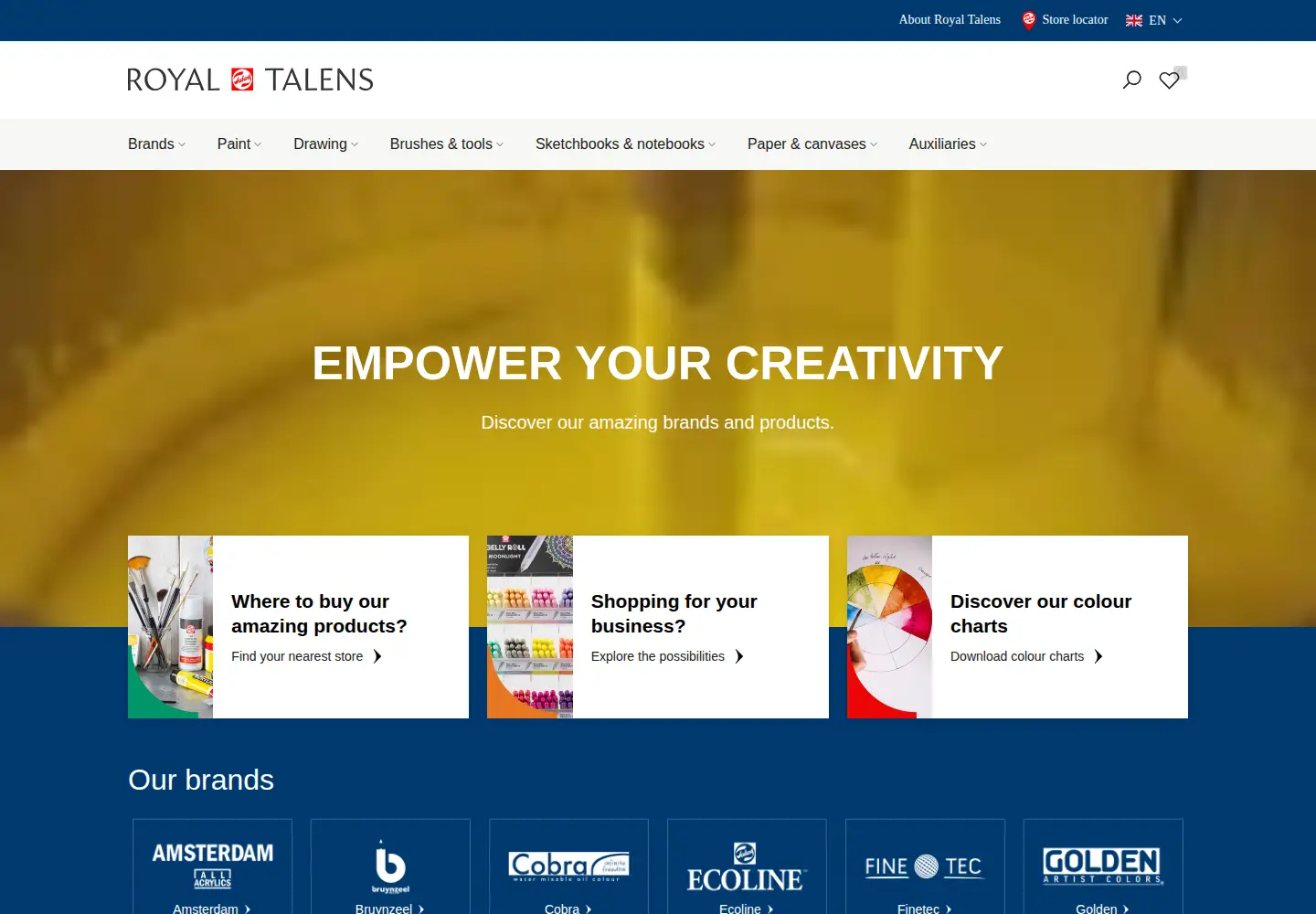 Screenshot of royaltalens.com