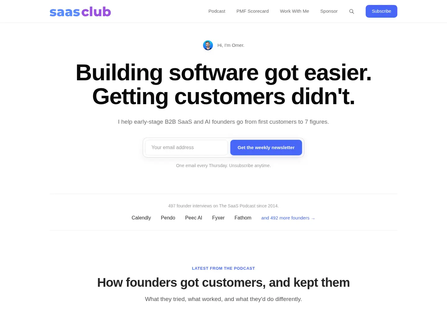 Screenshot of saasclub.io