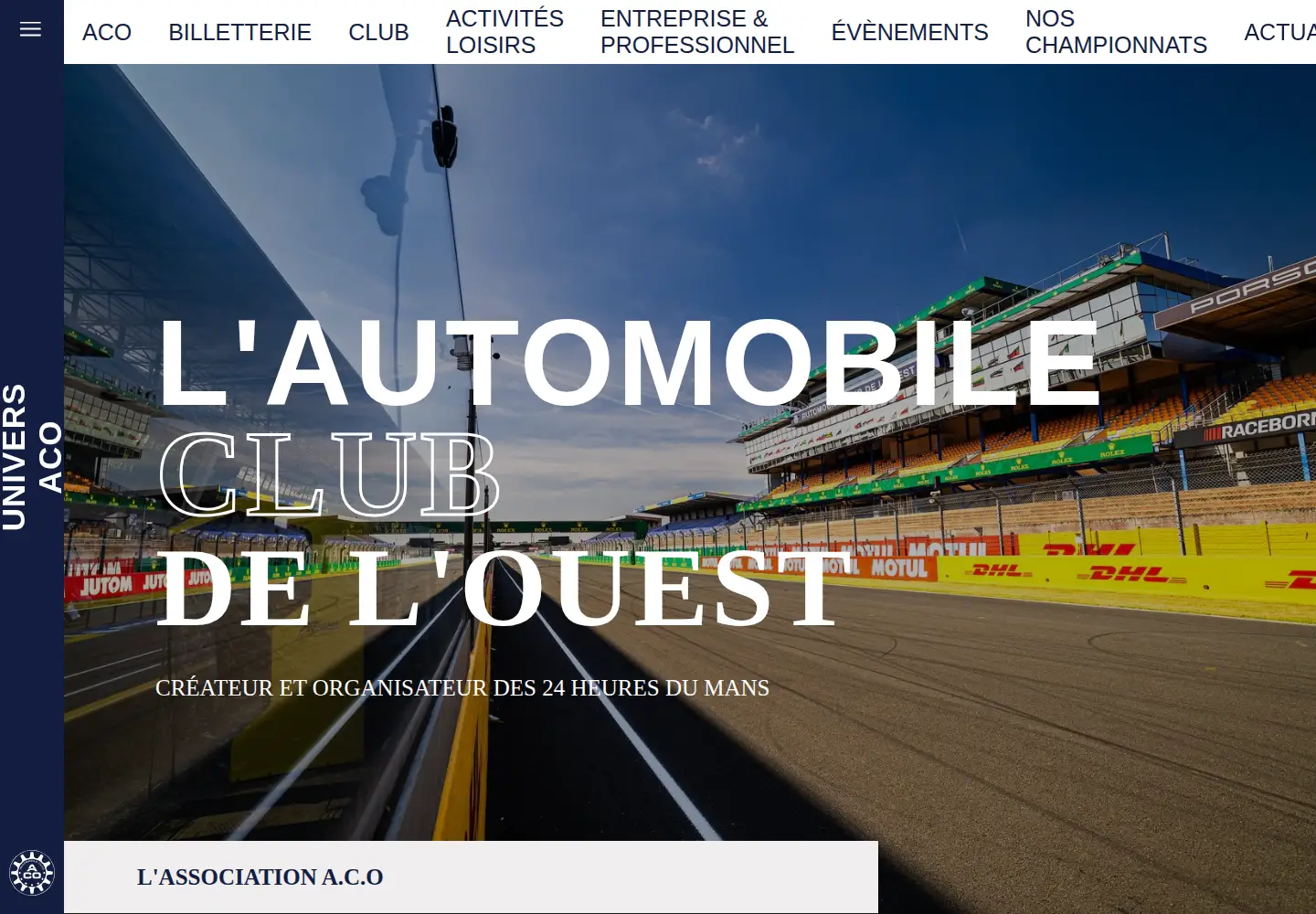 Screenshot of lemans.org
