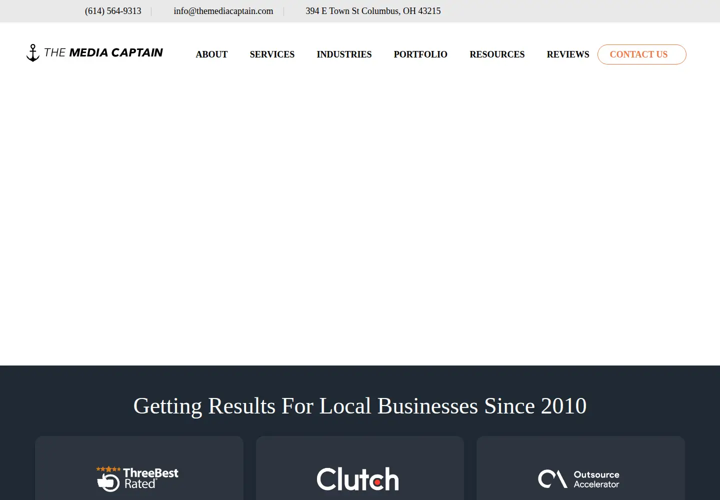Screenshot of themediacaptain.com