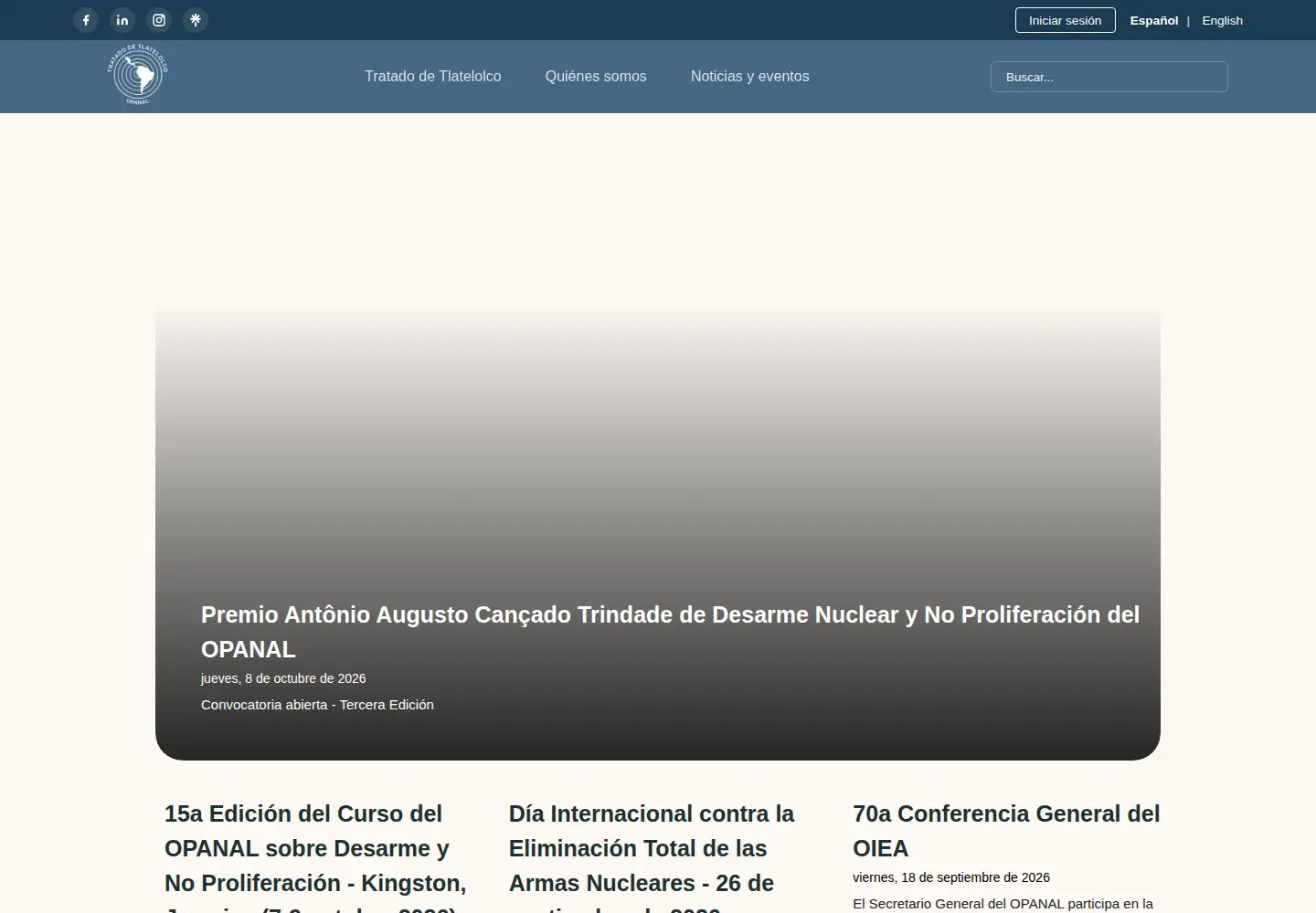 Captured homepage of opanal.org in the current scan