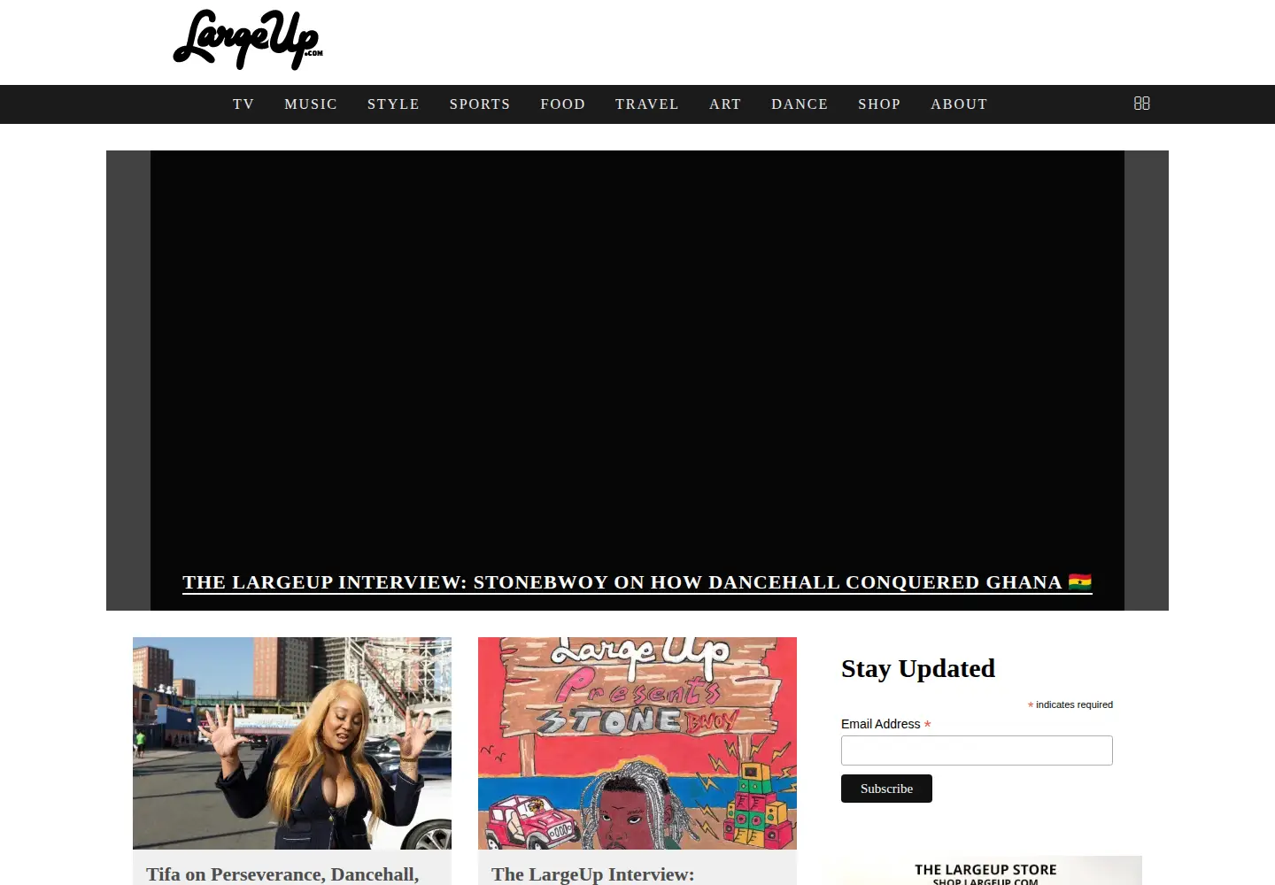 Screenshot of largeup.com
