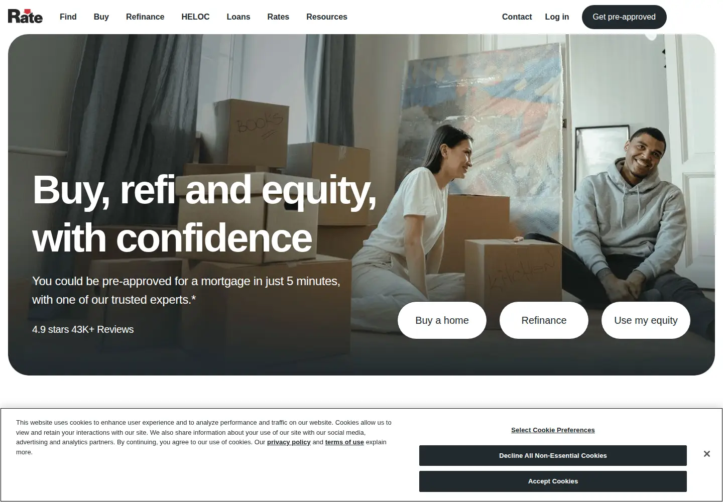Screenshot of guaranteedrate.com