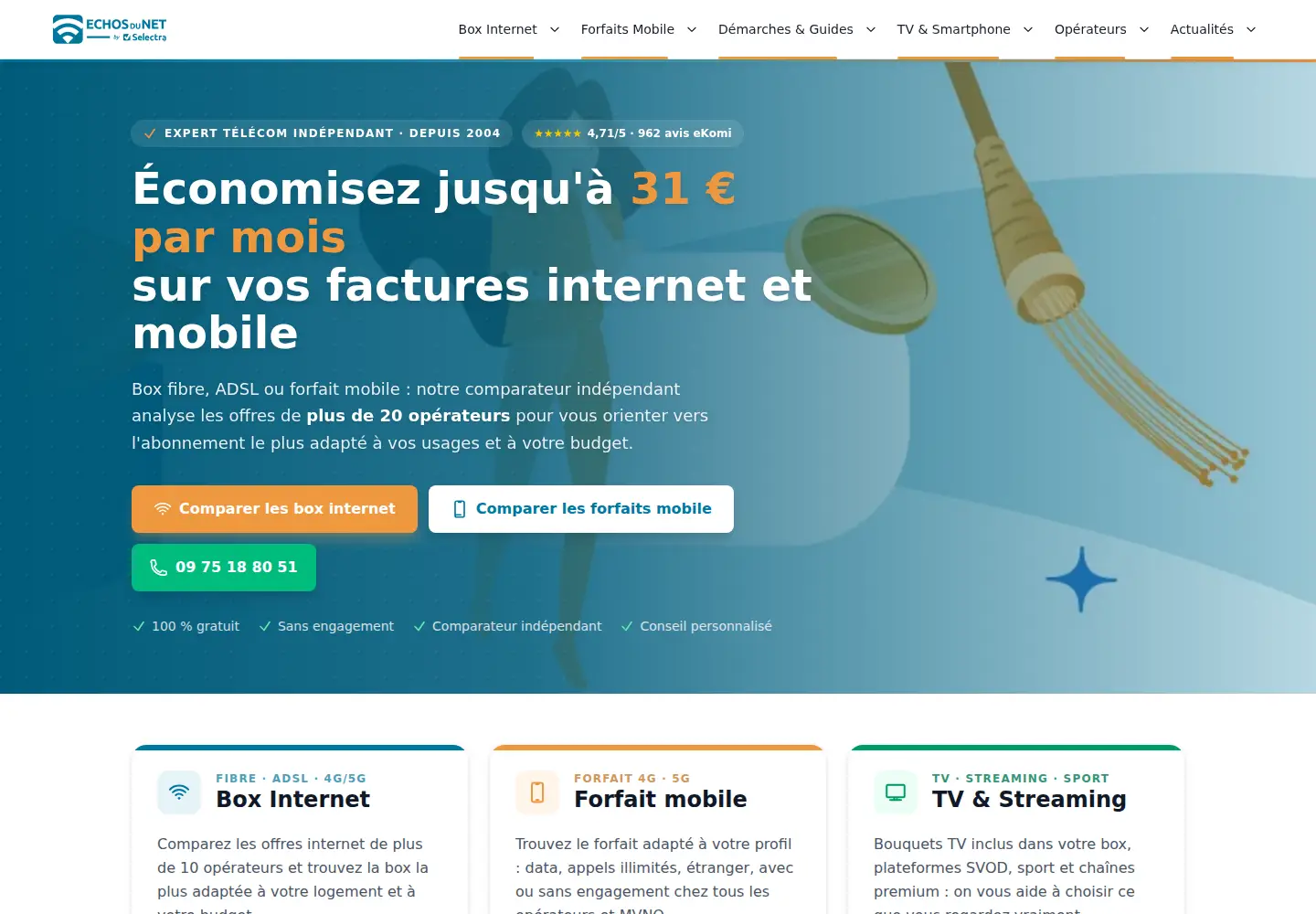 Screenshot of echosdunet.net