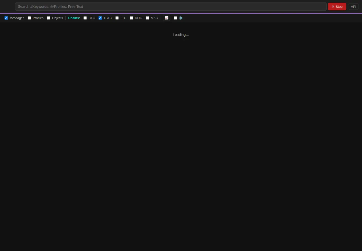 Captured homepage of bitfossil.org in the current scan