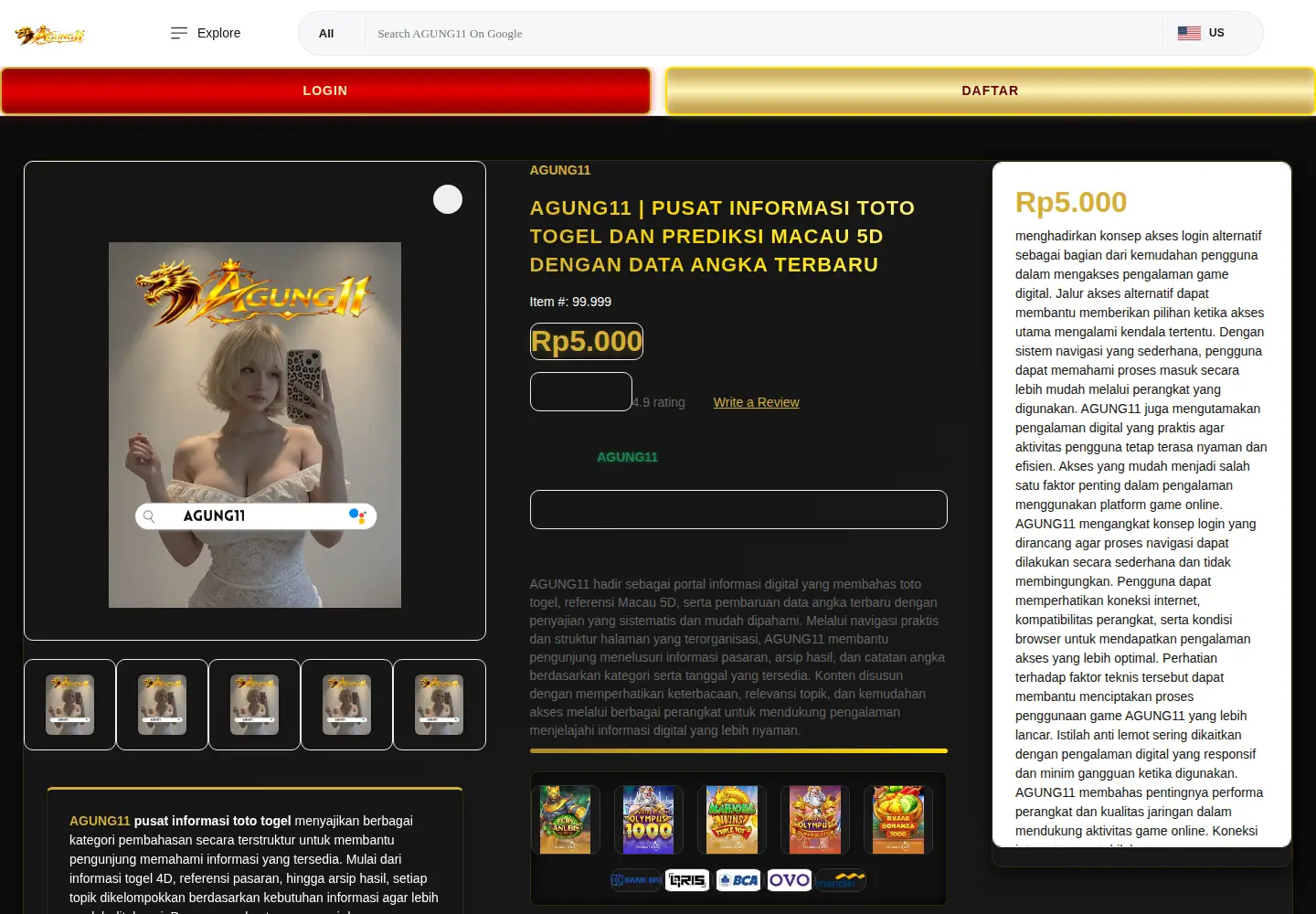 Captured homepage of gretasamuel.com in the current scan