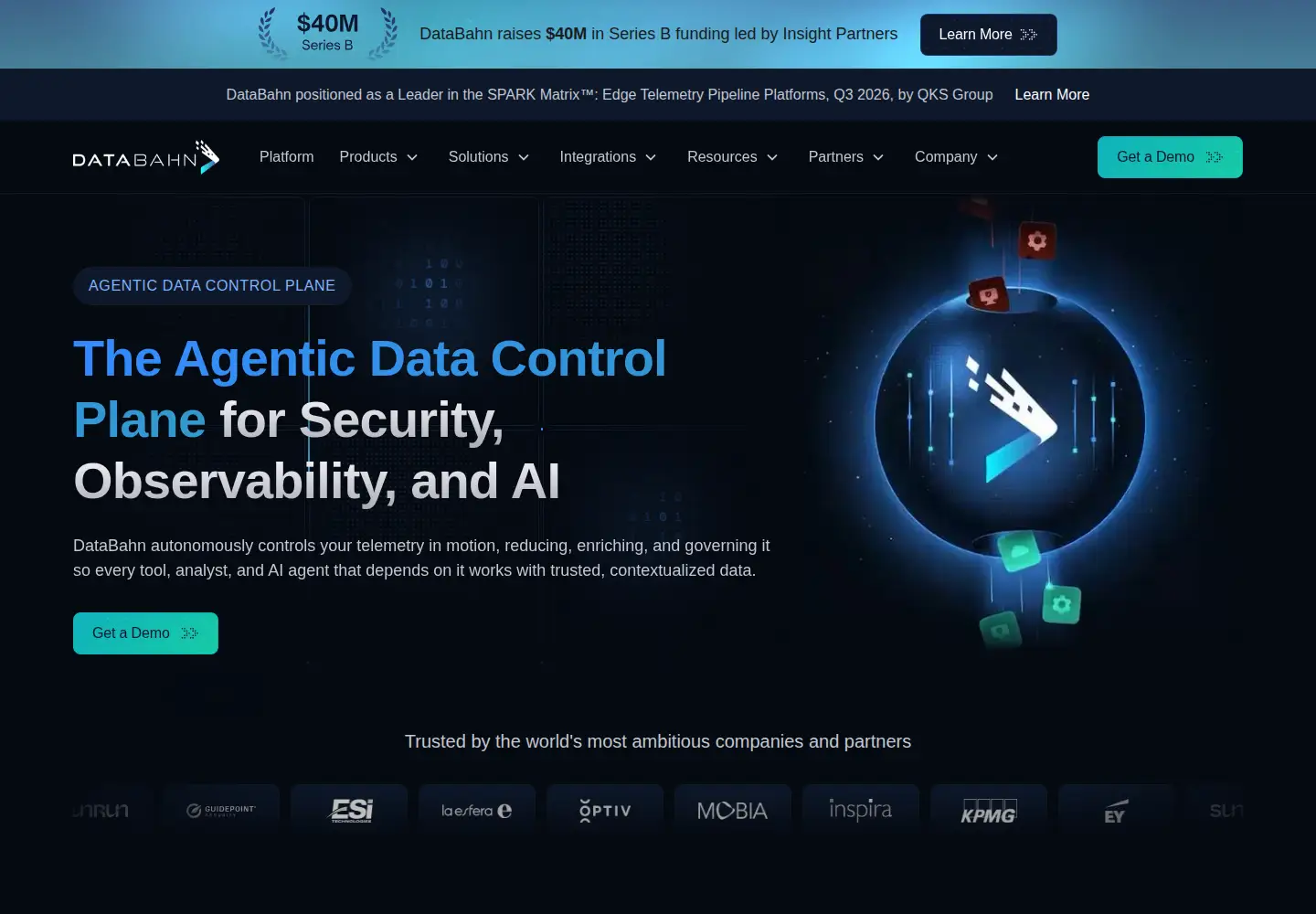 Screenshot of databahn.ai