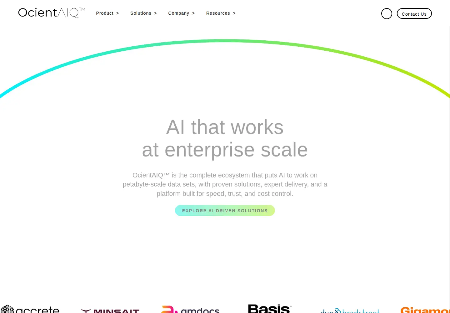 Screenshot of ocient.com