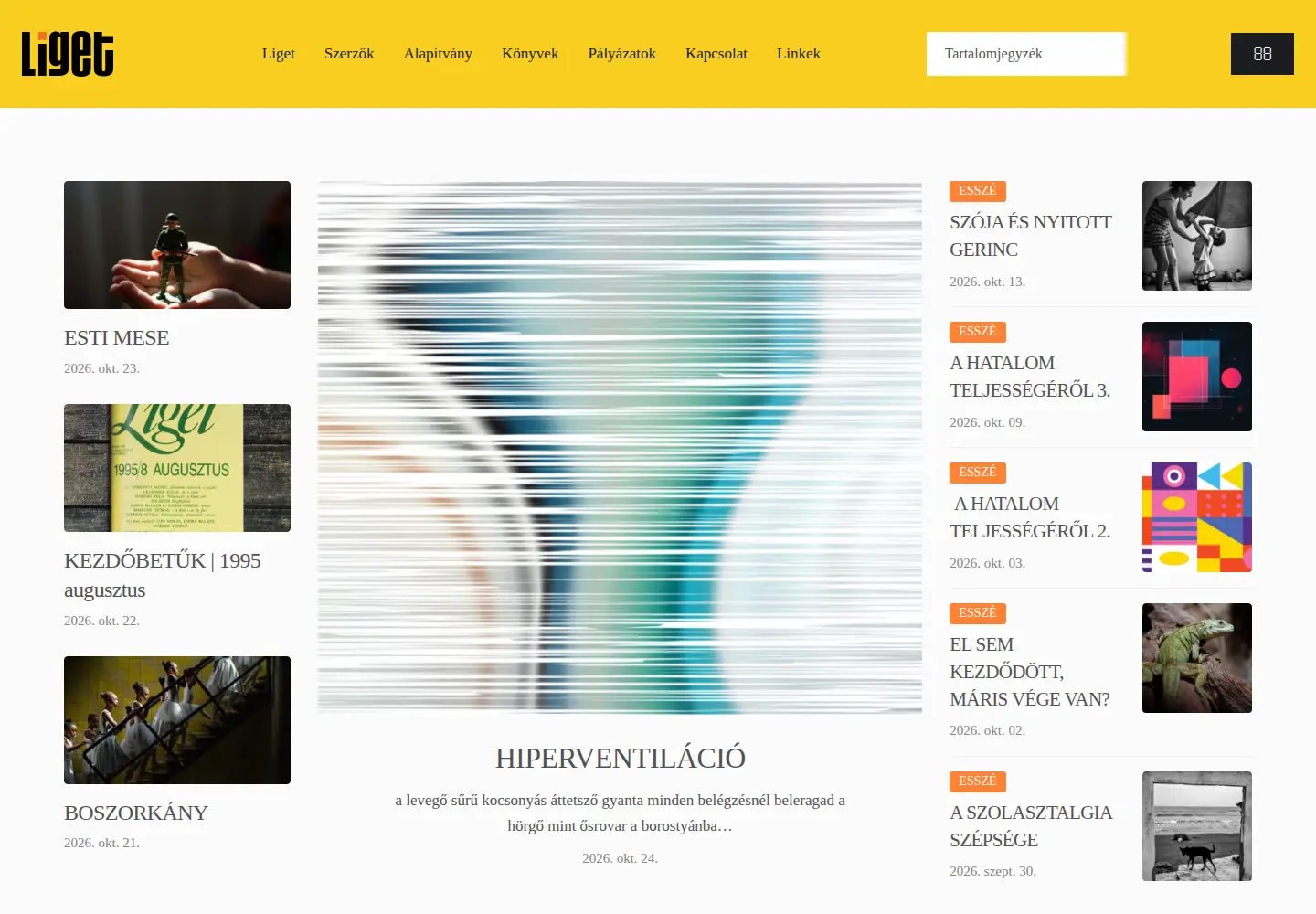 Captured homepage of ligetmuhely.com in the current scan