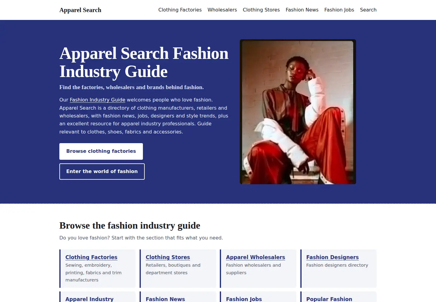 Captured homepage of fashionindustrynetwork.com in the current scan