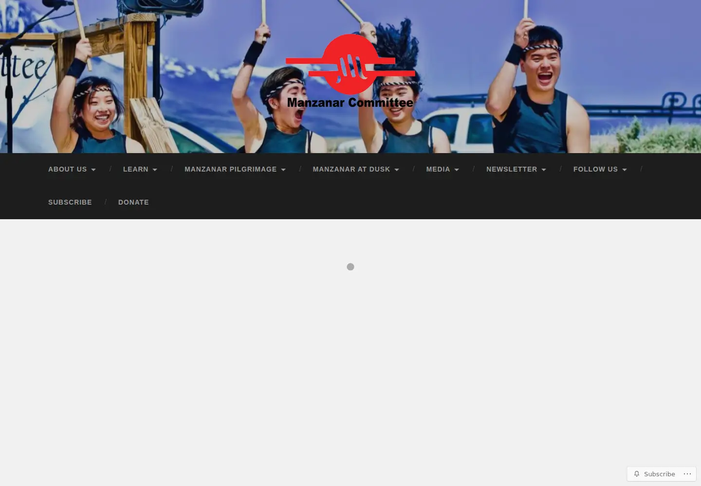 Screenshot of manzanarcommittee.org
