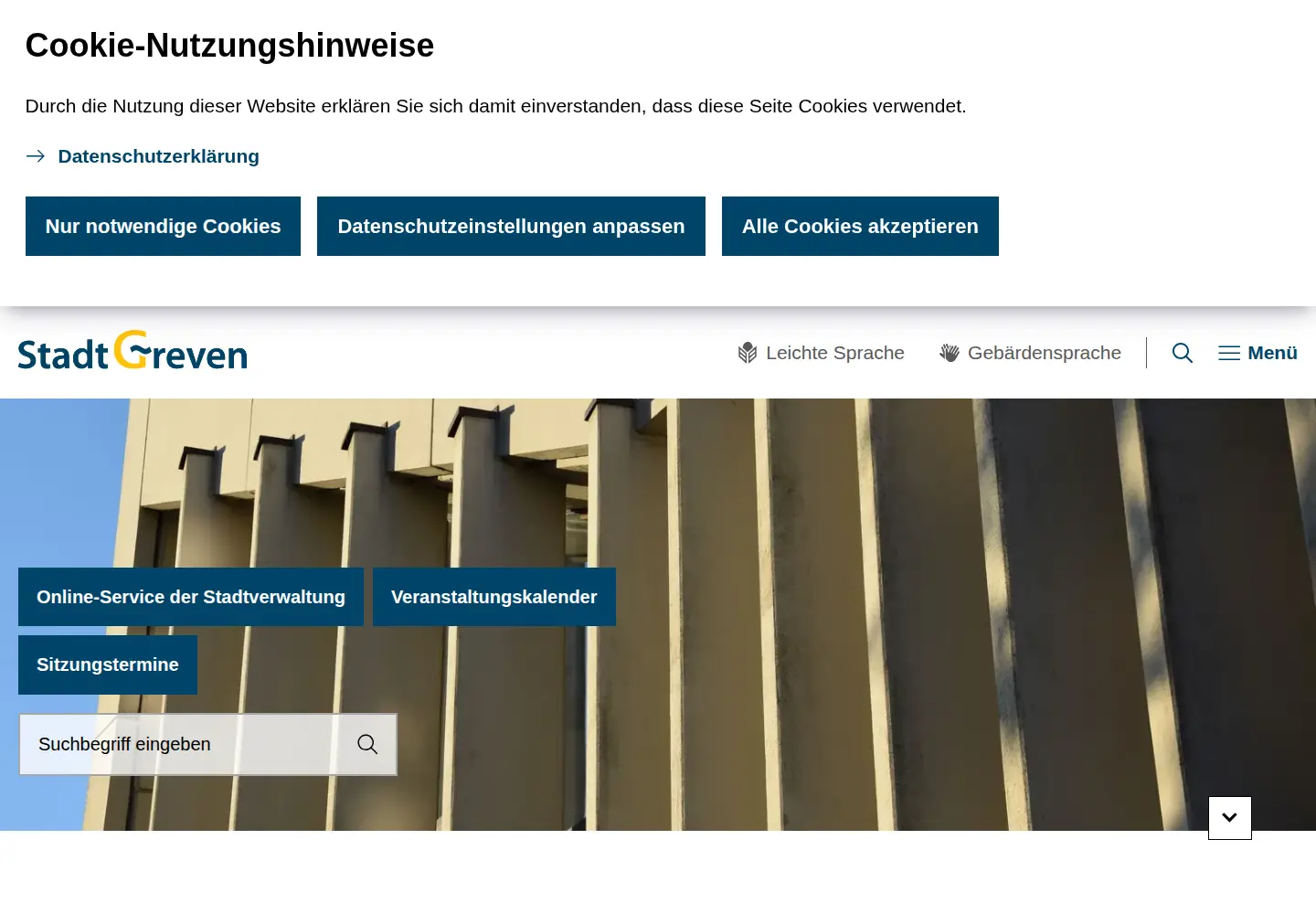 Screenshot of greven.net