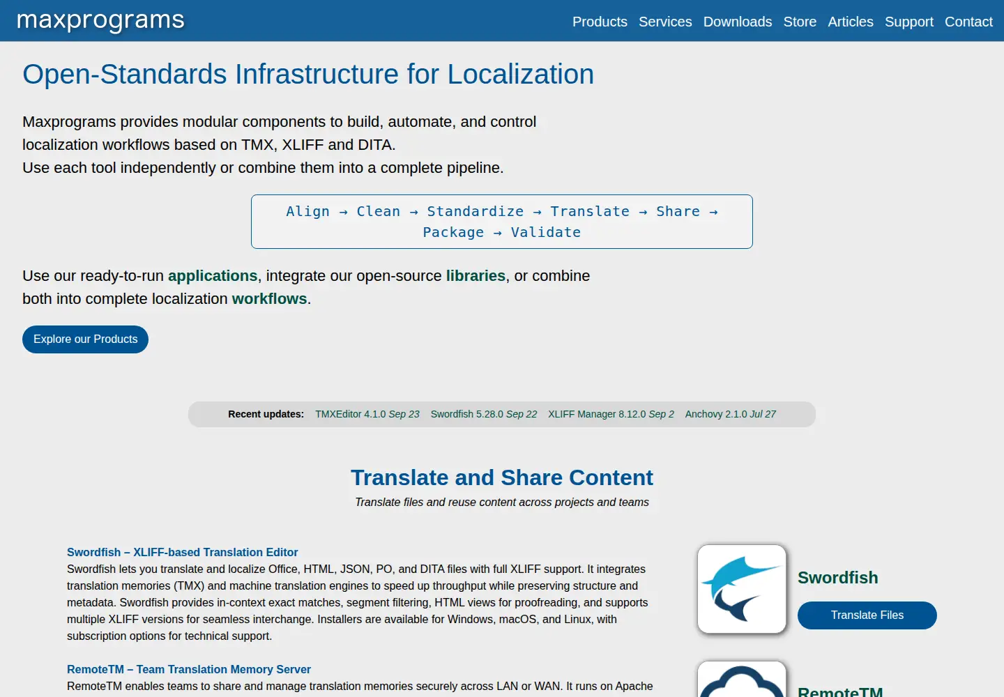 Screenshot of maxprograms.com