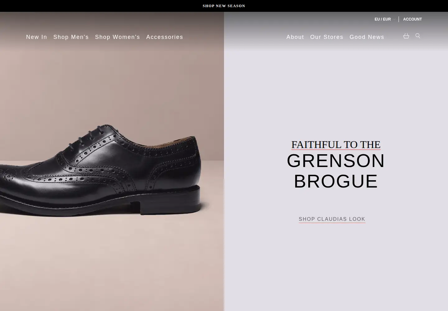 Screenshot of grenson.com