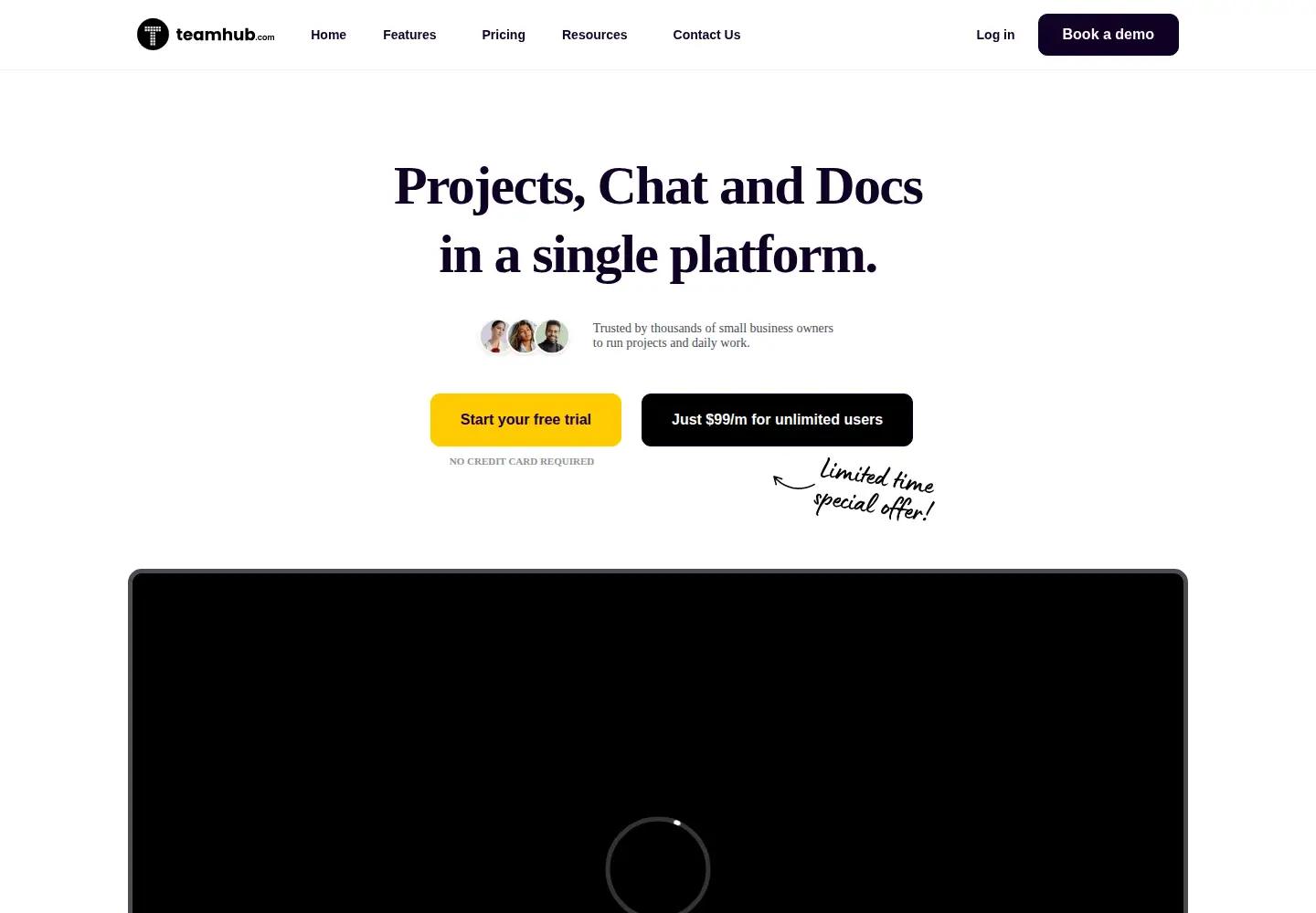 Screenshot of teamhub.com