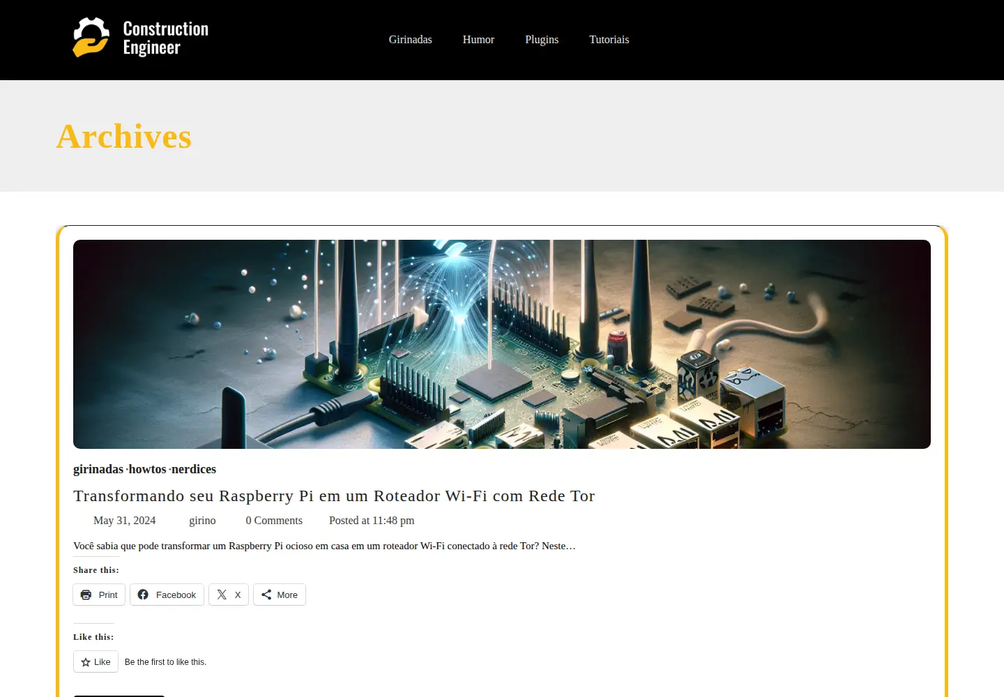Screenshot of girino.org