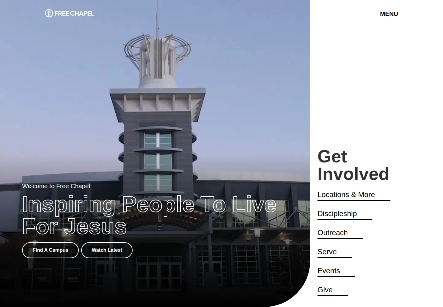Screenshot of freechapel.org