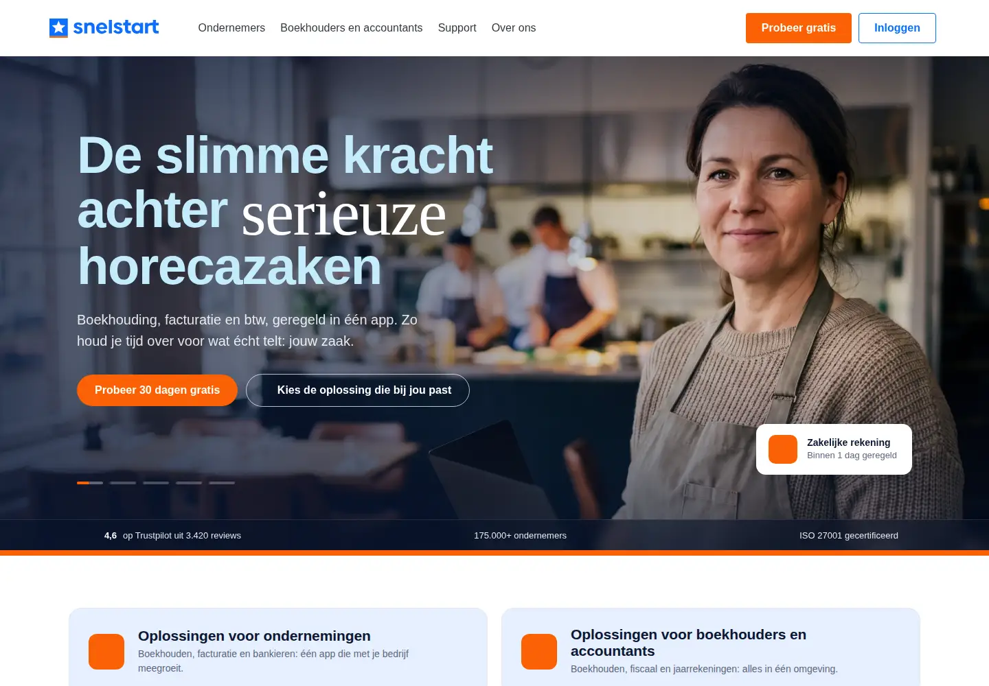 Screenshot of snelstart.nl