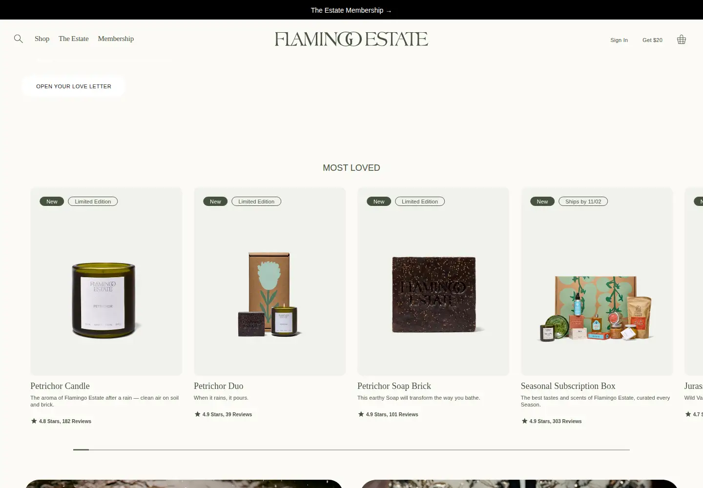 Screenshot of flamingoestate.com