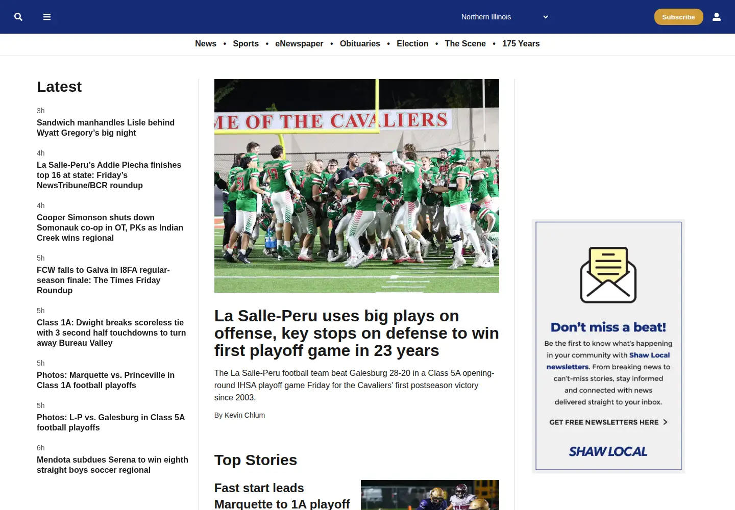 Screenshot of newstrib.com