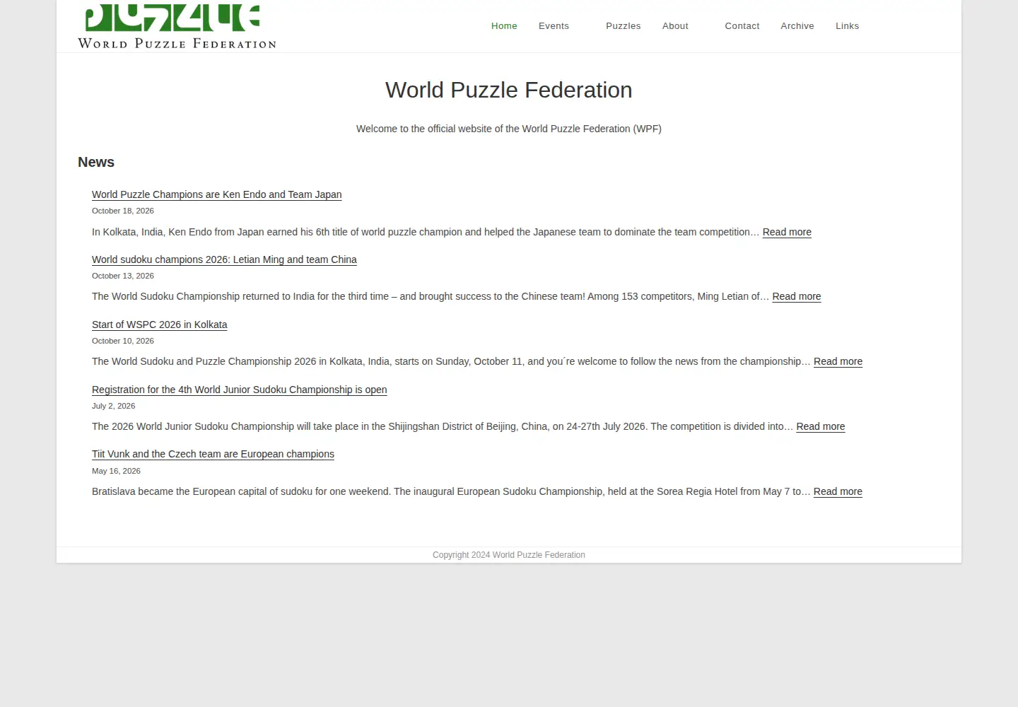 Screenshot of worldpuzzle.org