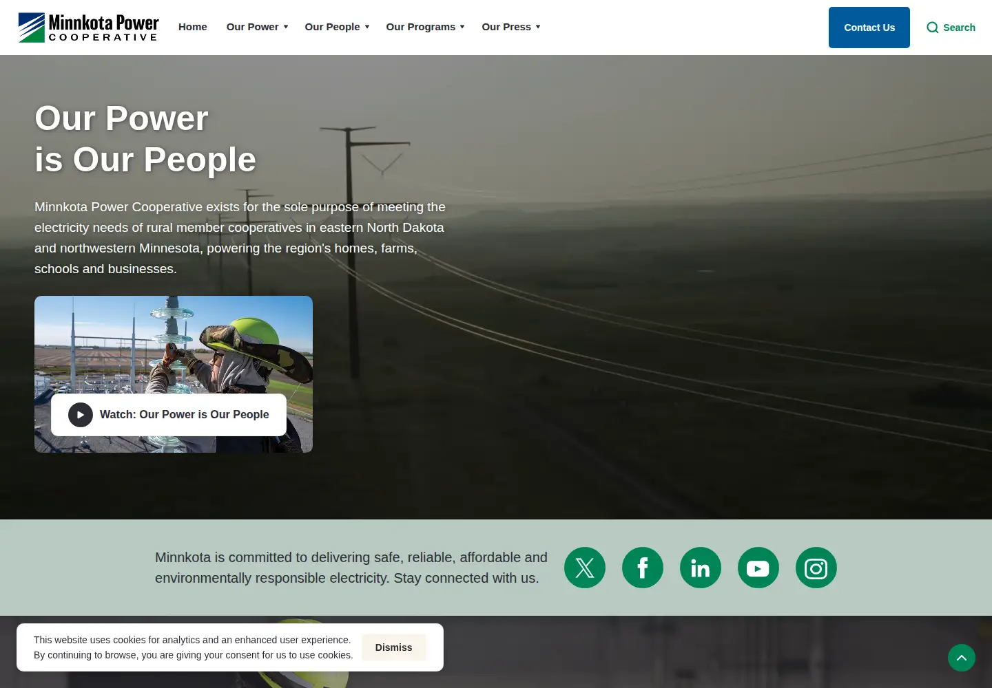 Screenshot of minnkota.com