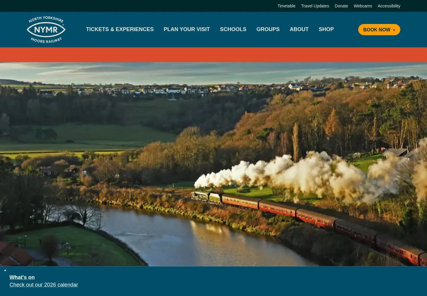 Screenshot of nymr.co.uk