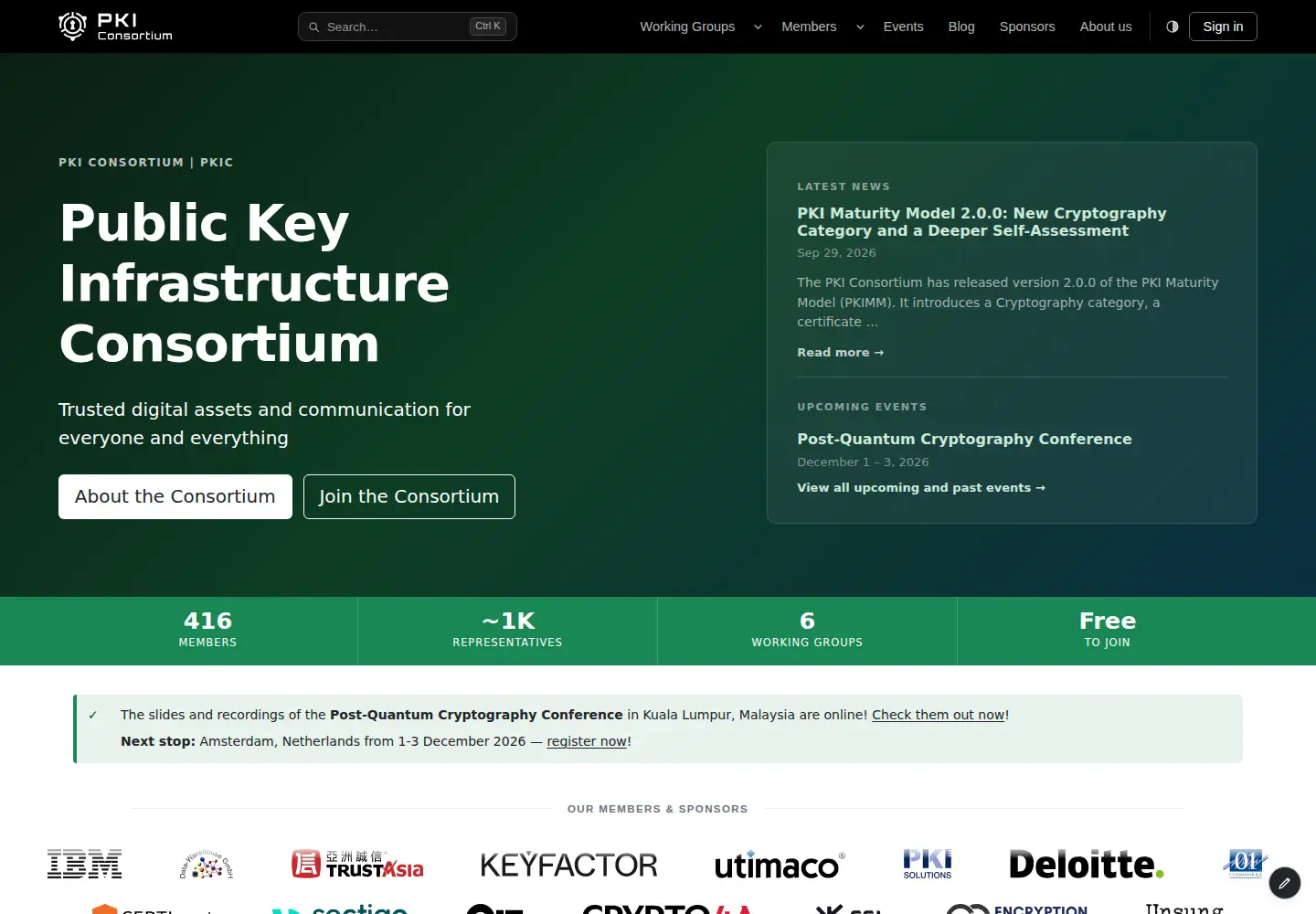 Captured homepage of casecurity.org in the current scan