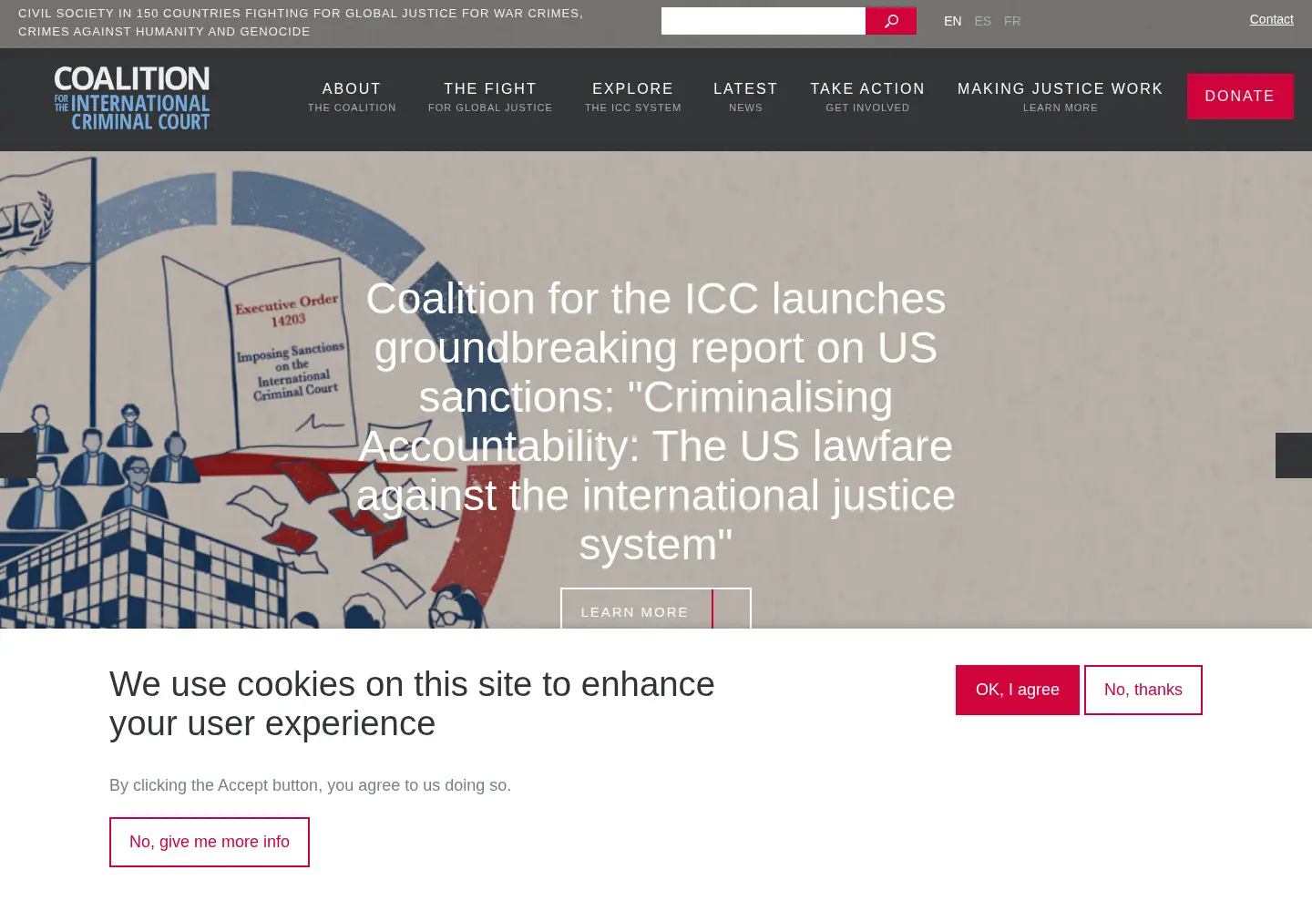 Screenshot of coalitionfortheicc.org