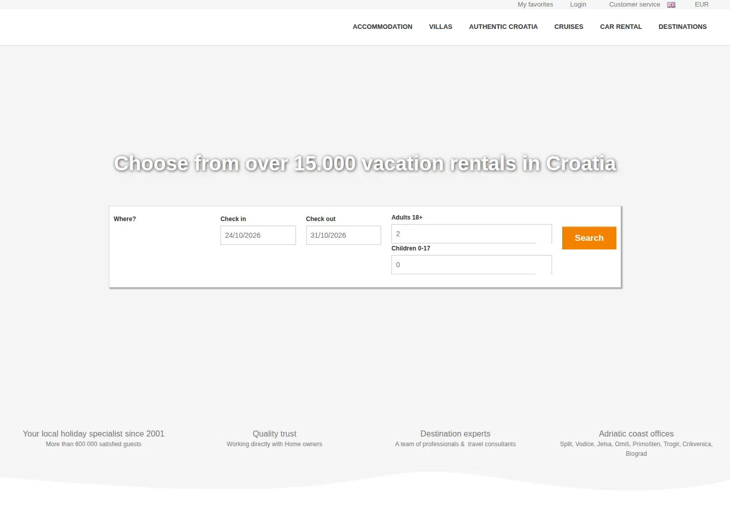 Screenshot of adriagate.com
