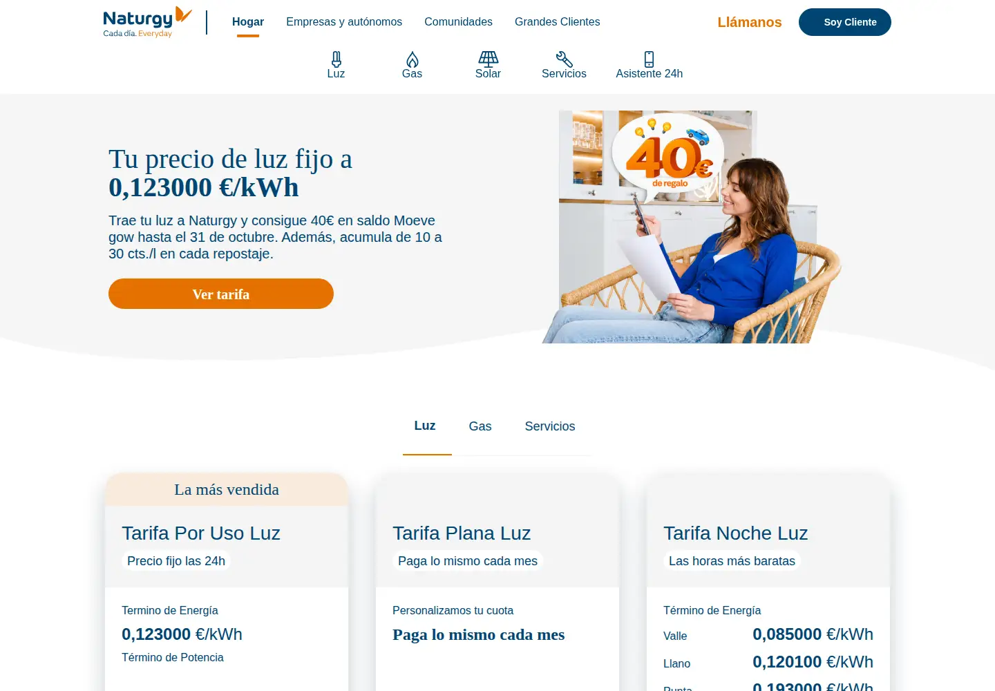 Screenshot of naturgy.es