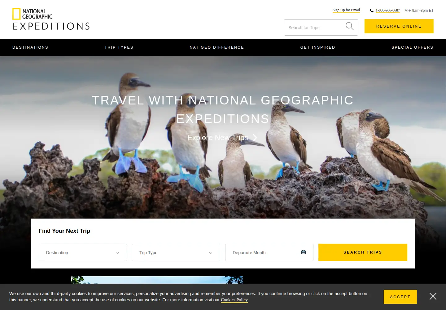 Screenshot of nationalgeographicexpeditions.com