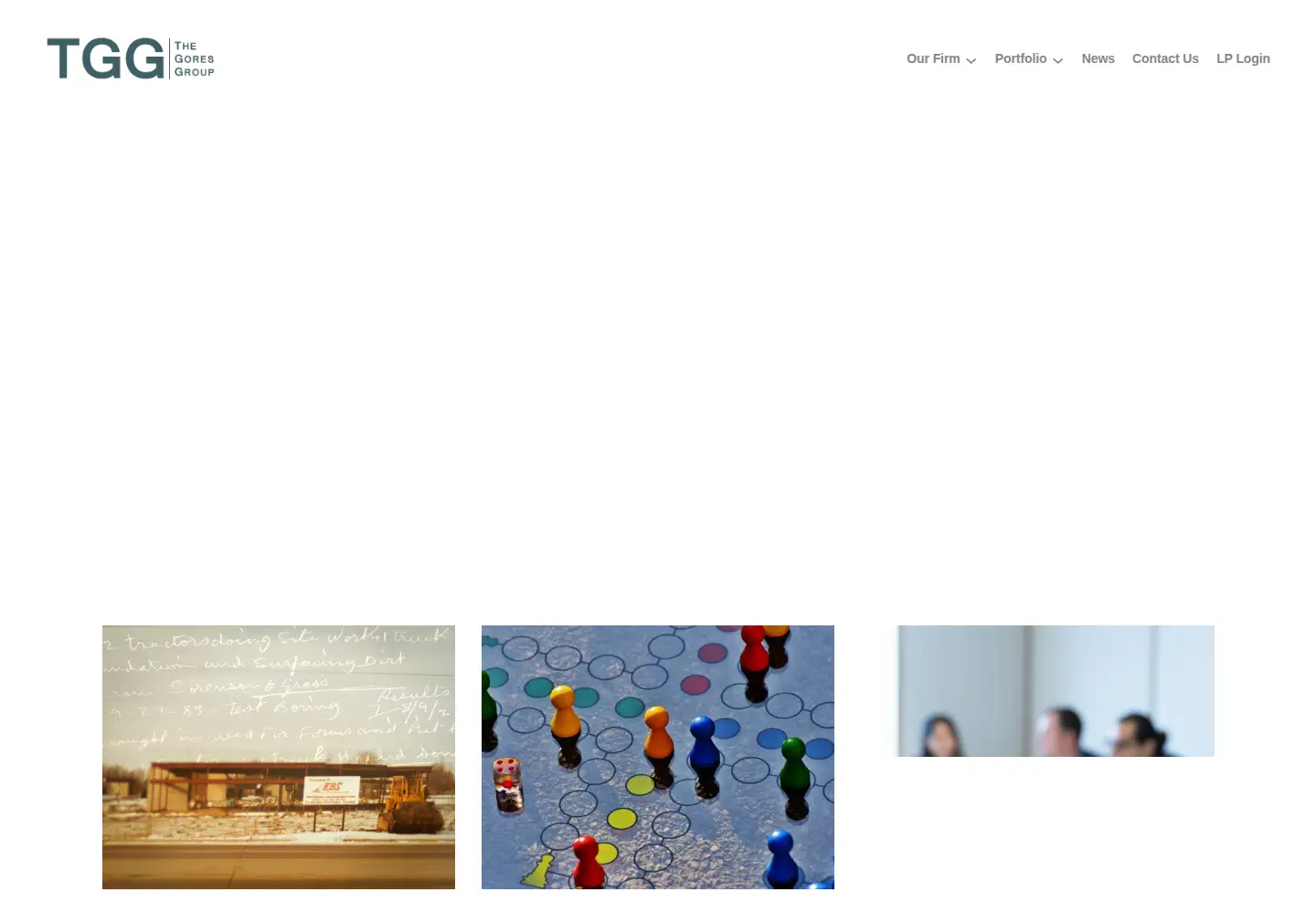 Captured homepage of gores.com in the current scan