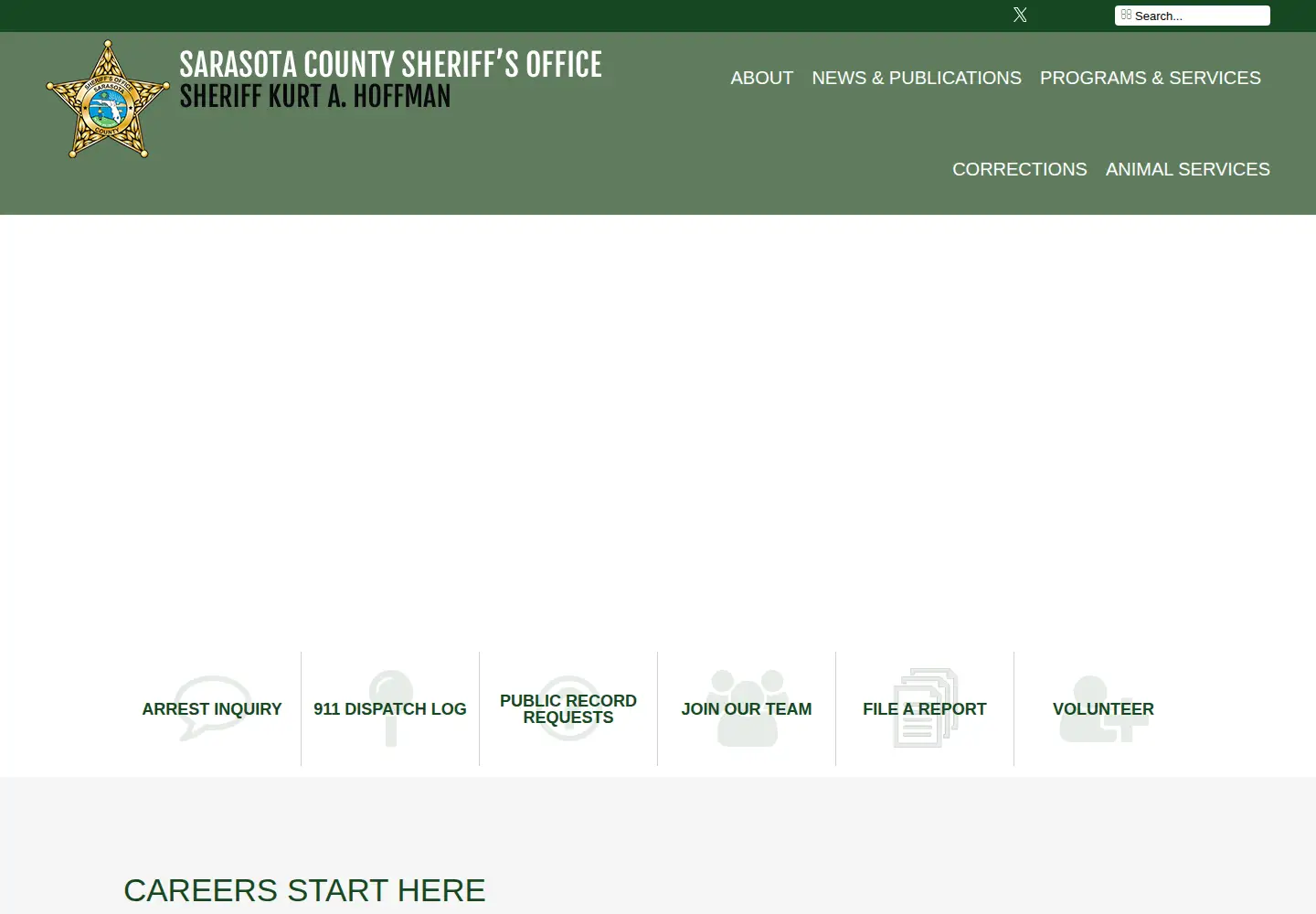 Screenshot of sarasotasheriff.org