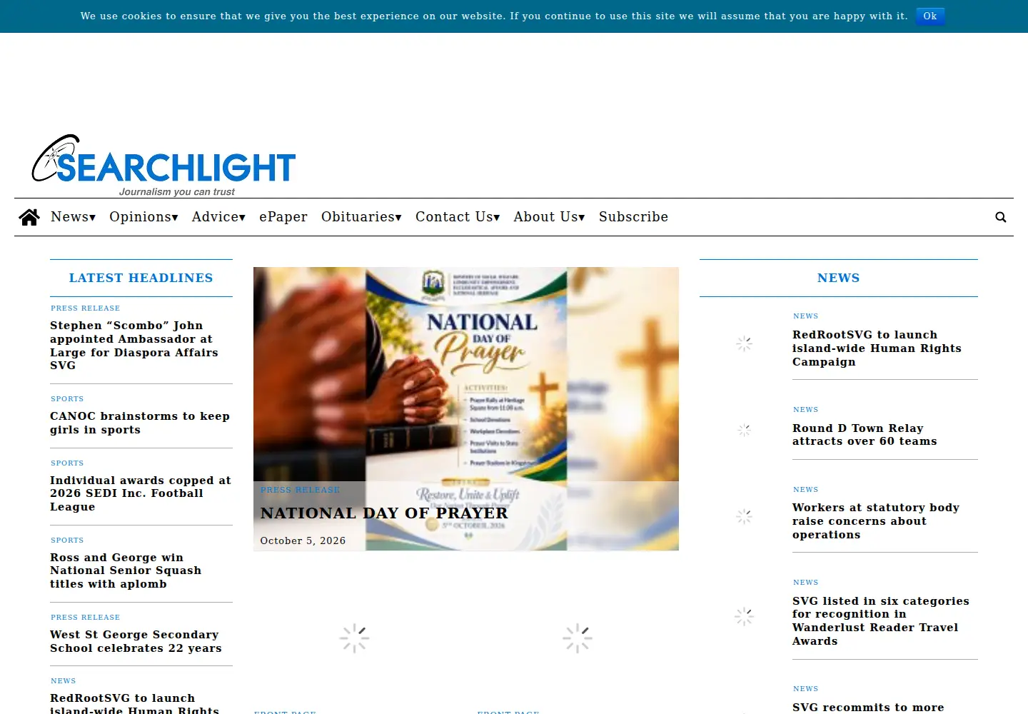 Screenshot of searchlight.vc