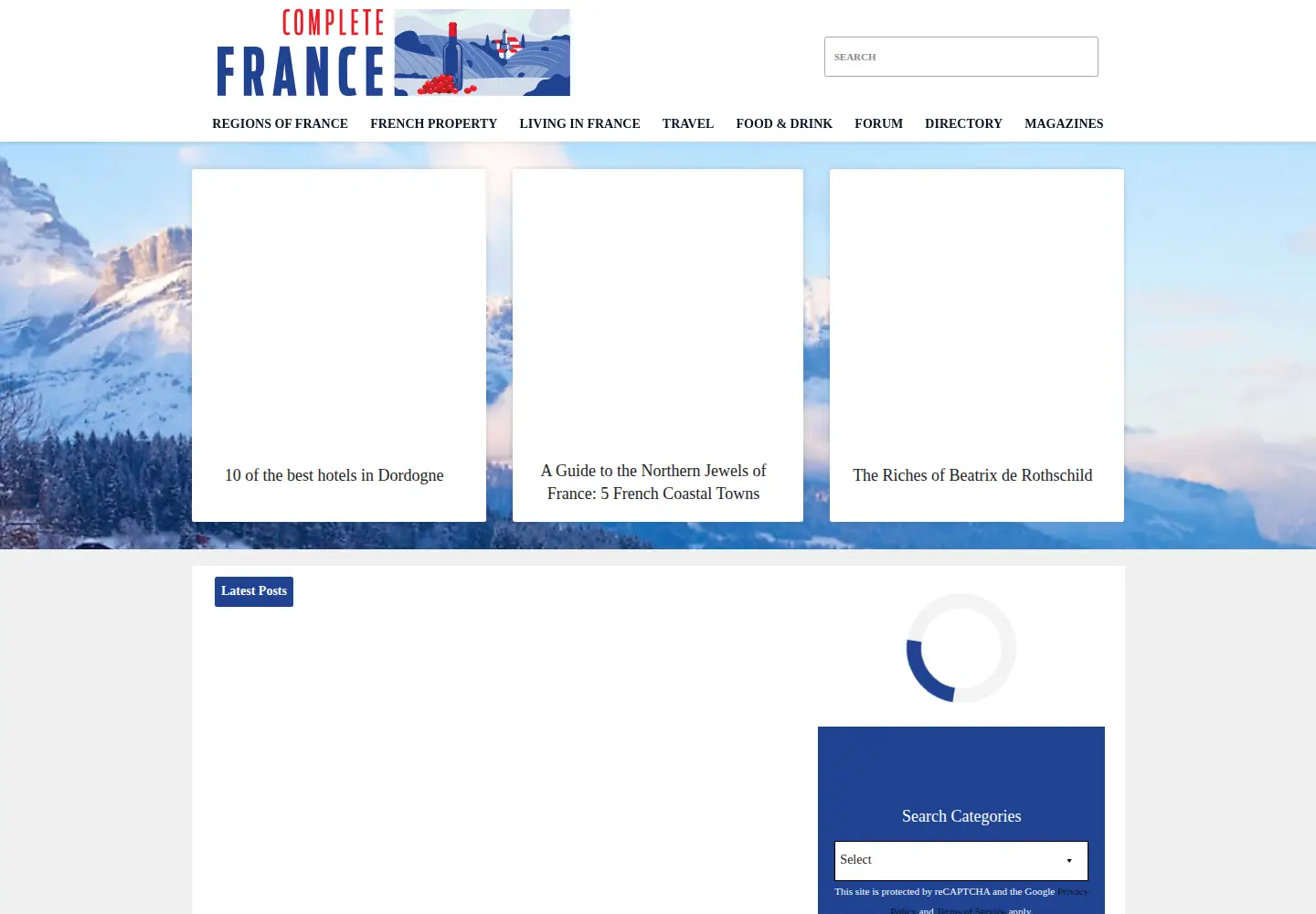 Screenshot of completefrance.com