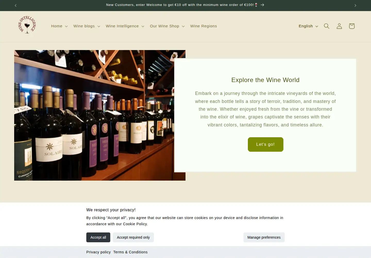 Screenshot of wine-intelligence.com