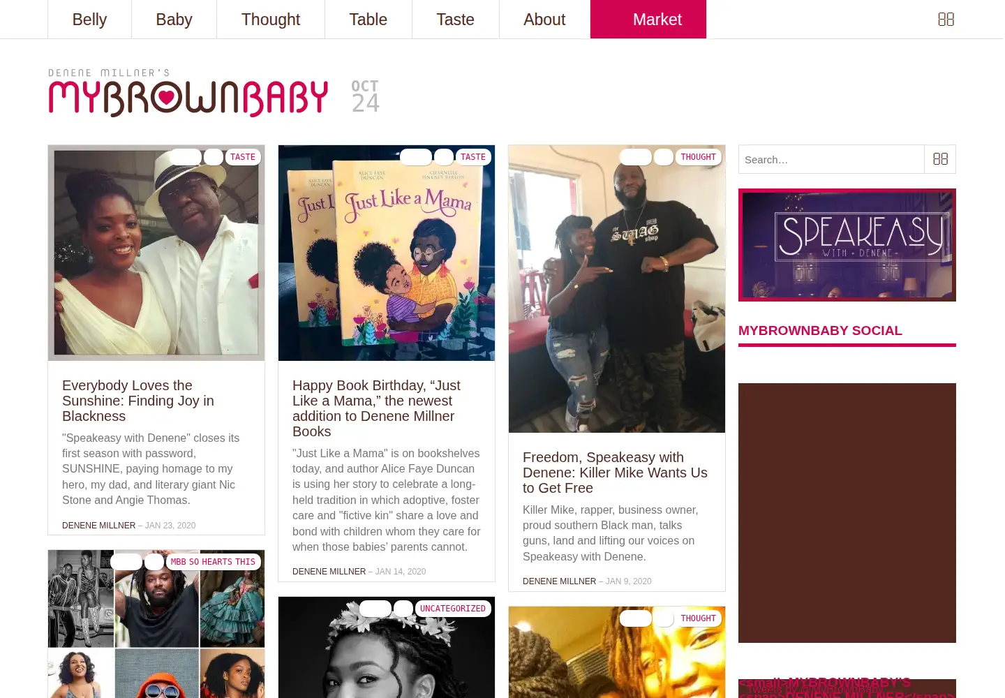 Screenshot of mybrownbaby.com