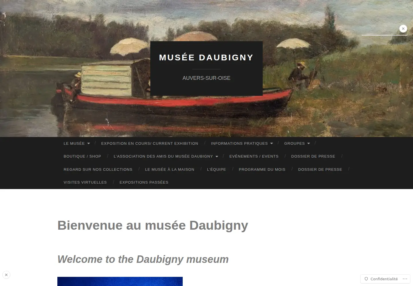 Screenshot of museedaubigny.com
