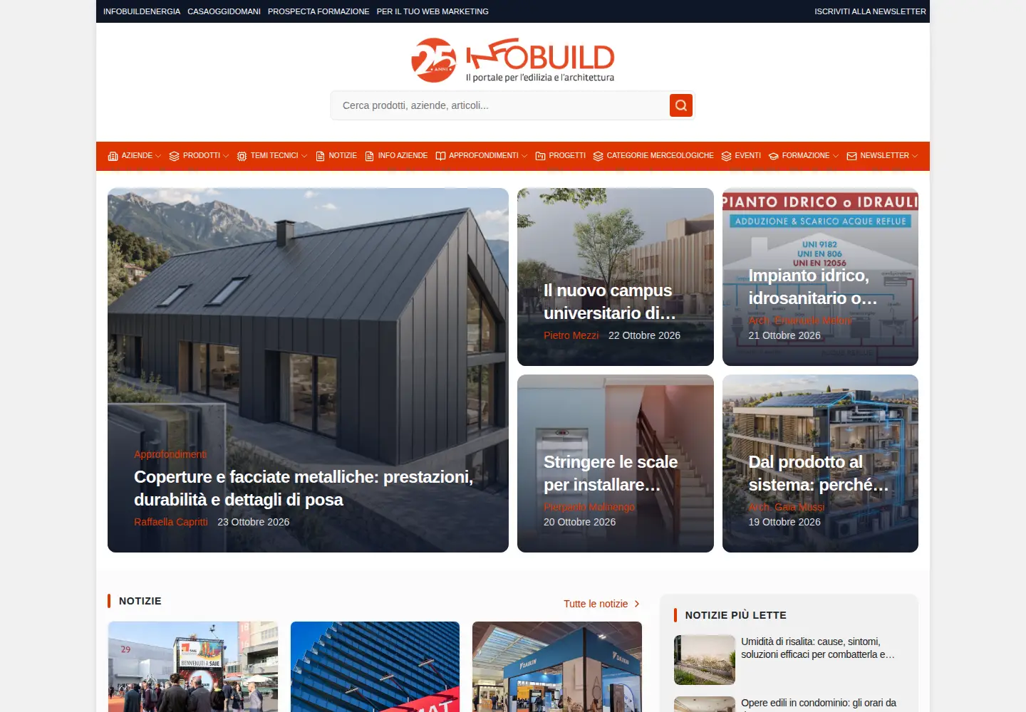 Screenshot of infobuild.it
