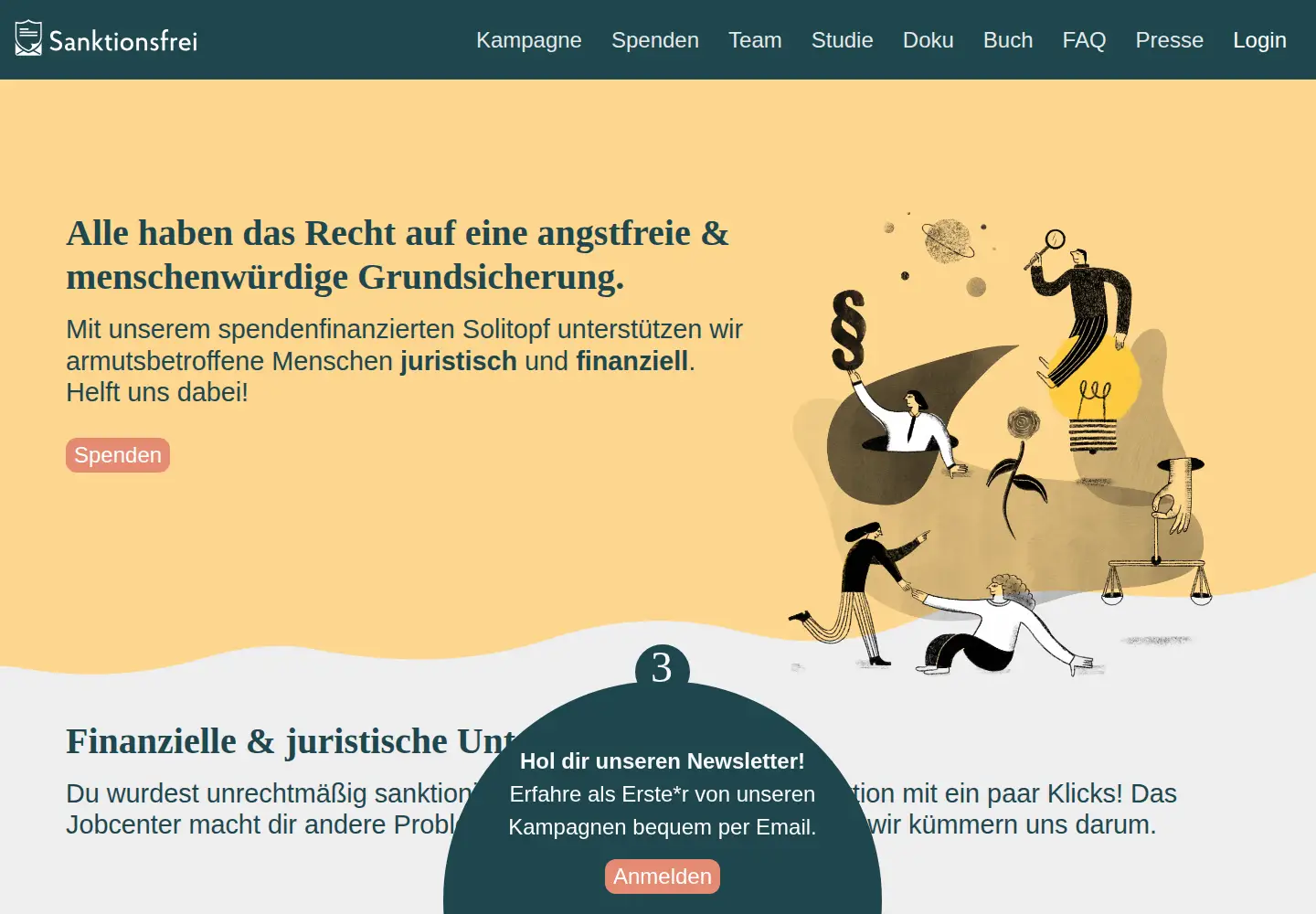 Screenshot of sanktionsfrei.de